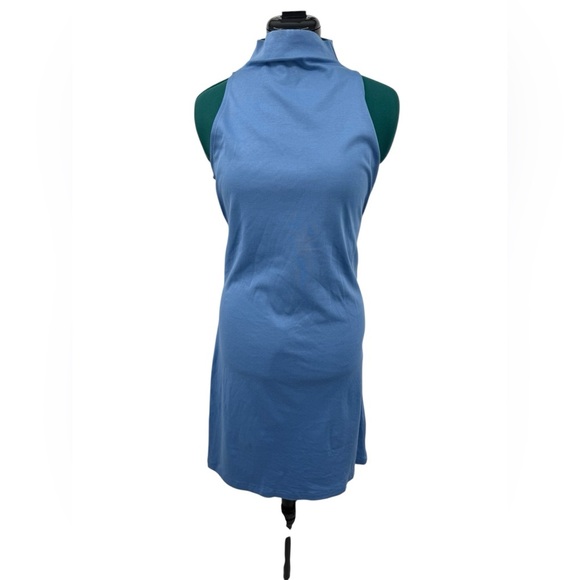 Vince Sky Blue Halter Neck Tie-Front Sleeveless Dress Size Small - Picture 4 of 9